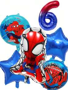 Bộ trang trí bóng bay chủ đề Người Nhện Marvel cho tiệc sinh nhật, bao gồm bóng bay số lớn 40 inch, thích hợp cho các hoạt động kỷ niệm và quà tặng/bó hoa cho trẻ em. - Bộ bóng bay - Xem 14