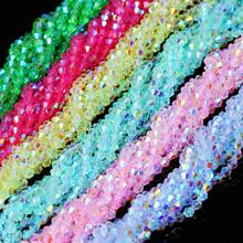 4/6毫米时尚亮面菱形玻璃珠，手工DIY首饰制作材料，适用于项链和手链 - DIY - 查看 1