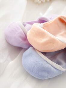 1/3/5 Paar zufällige Farbe Damen Versteckte Socken, atmungsaktive rutschfeste Lüfterschocken - Verschiedenfarbig - Übersicht 6