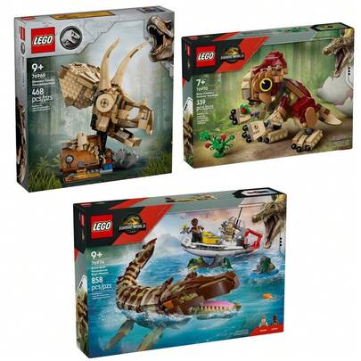 LEGO 乐高侏罗纪世界&海贼王：儿童玩具 - 适合7岁及以上男孩女孩的益智玩具 - 生日角色扮演礼物之选