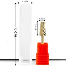 High Quality New Diamond Nail Drill Bits, Conical Milling Cutter, For Gel Acrylic Nail Removal And Manicure Tools & Accessories - Gold - View 2