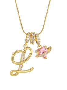 1 chiếc mặt dây chuyền hình trái tim màu hồng tối giản dễ thương đính đá giả, có thể khắc chữ viết tay theo yêu cầu, phù hợp cho các dịp thường ngày, thời trang, hỗ trợ tùy chỉnh, món quà độc đáo dành cho bạn gái/mẹ, thiết kế tối giản cổ điển, unisex, thích hợp làm quà tặng cặp đôi, quà tặng cho bố, mẹ, gia đình, v.v. - Vàng - Xem 33