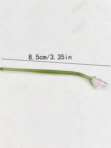 玻璃花盆家居裝飾，小型花瓶馬蹄蘭鬱金香人造植物花禮，釉面花束，（手工製作，顏色與尺寸略有差異）適合情人節 - 彩色 - 查看 9