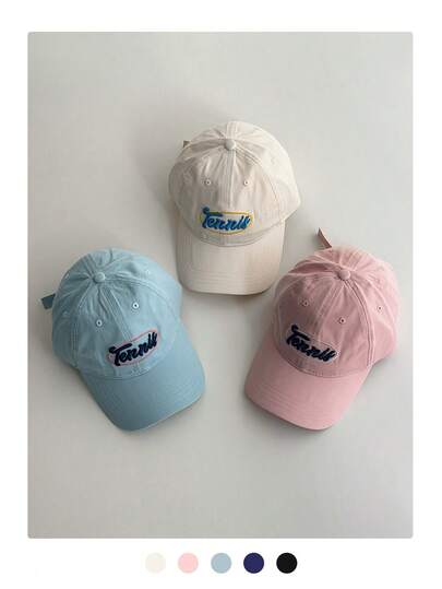 Mũ lưỡi trai mềm có vành cong in chữ - Mũ logo thêu, Mũ chống nắng mùa hè in chữ chống tia UV, Mũ lưỡi trai thêu chữ kiểu retro cho nữ, Mũ lưỡi trai mềm cài khóa sau đa năng mùa xuân hè, Mũ lưỡi trai cotton nguyên chất in chữ 3D tối giản cho các cặp đôi, Mũ lưỡi trai mềm cài khóa sau in chữ phong cách đường phố cho nam