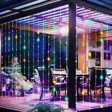 Battery Powered LED Curtain Lights, Home Indoor Holiday Party Decor Lights For Wedding Decoration - Battery Box Curtain Light - View 8