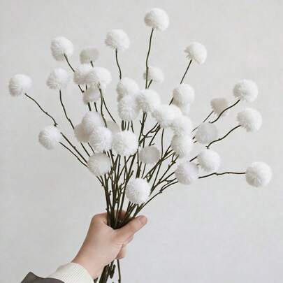 1支/10支带茎人造菊花，婚礼家居装饰假花