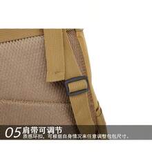LUPU Mountain Backpack For Camping, Hiking, Outdoor Activities, Multifunctional Travel Backpack, Multipurpose, Relieves Shoulder Pressure, Large Capacity, Multi-Layer Partition, Durable - Apricot - View 9