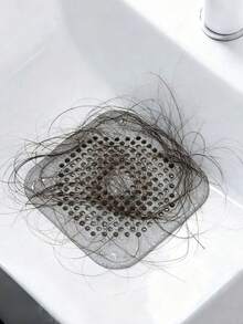 3-częściowa silikonowa osłona odpływu zapobiegająca zatykaniu, kwadratowa przyssawka do zbierania włosów, do łazienki, wanny, kuchni, wystroju domu, na powrót do szkoły, na jesień - wielobarwność - Zobacz 7