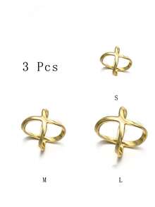 3pcs Women Scarf Clips Set - Multicolor - View 8