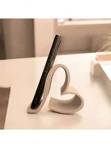 1pc Heart-Shaped Phone Holder | 3D Printed Universal Tablet Stand, Home/Office/Party Decor, Valentine's/Christmas Creative Gift, No Power Needed, Suitable For Tech Enthusiasts - A - View 7