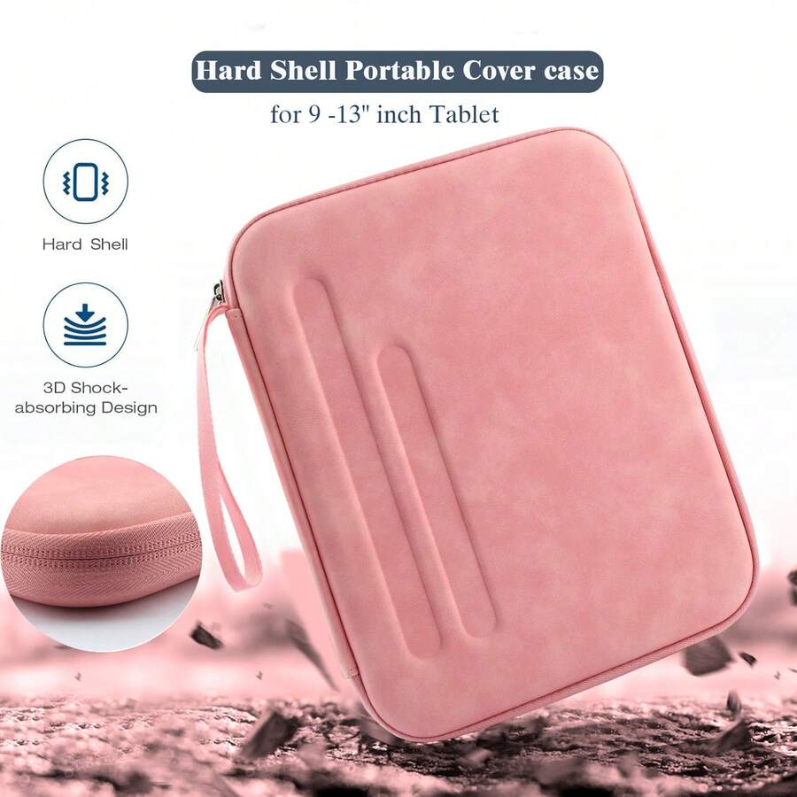 Carrying Case Compatible With IPad Air 11 10.9 Inch Pro 11 M4 Pro 13 With Protective Hard Shell Portable Travel Cover Pouch With Inner Pocket Compatible With HP 9 -13" Inch Tablet - View 1