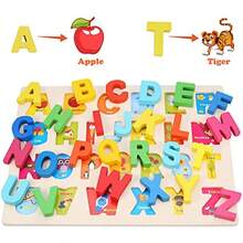 GmfsfhtWooden Puzzles For Toddlers LENNYSTONE Wood Alphabet Number Shape Puzzles Preschool Learning Toys For Boys Girls Ages 2 3 4 5 Year Oldshdnddg - Learningpuzzlesset1 - View 5