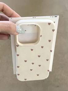 1个时尚爱心图案透明气囊手机壳，TPU材质，适合作为节日礼物，兼容 XS/XS Max/XR/11/12/13/14/15/16 Pro/Pro Max/14/15/16 Plus/17等型号，手机保护套 - 彩色 - 查看 1