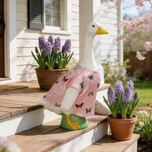 Goose Dress For Porch Goose Statue Rustic Style Butterfly/Floral/Dot/Bunny/Bow/Strawberry Print Dress For Outdoor Decor - 多彩的 - 查看 4