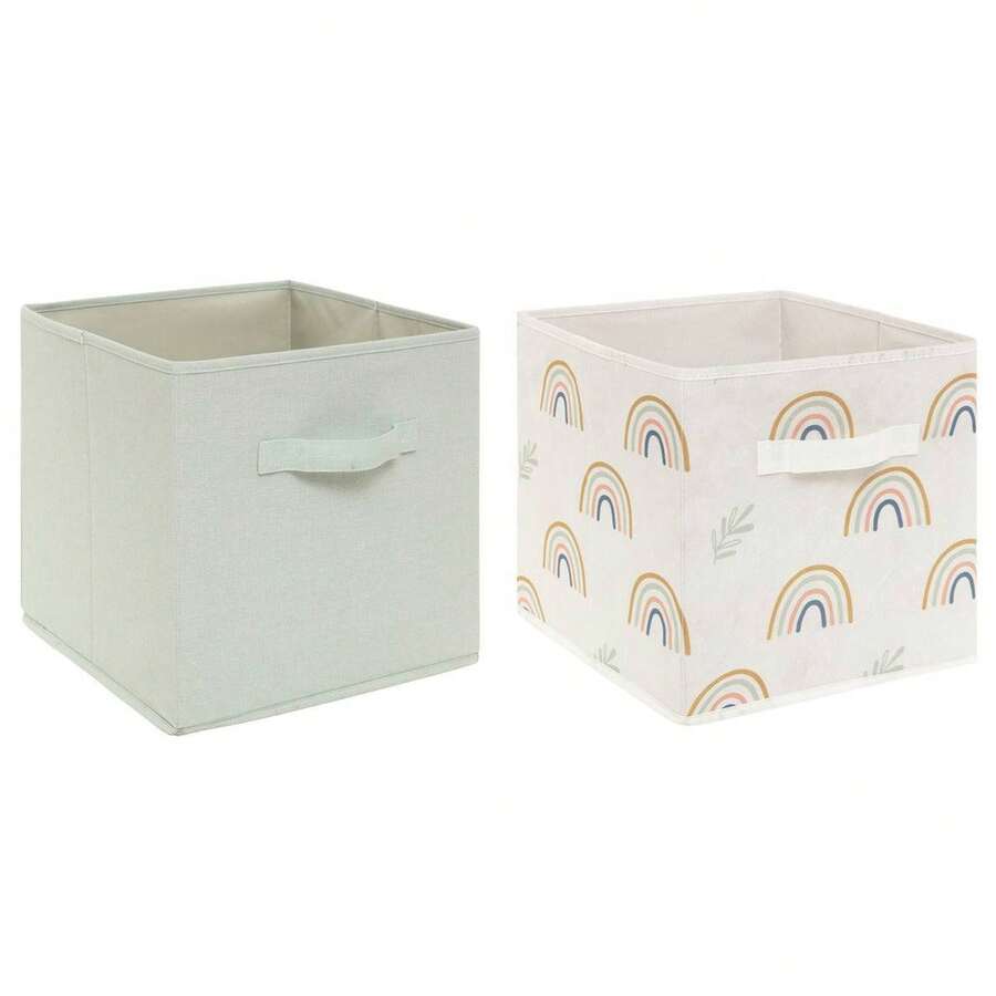 Atmosphera Set Of 2 Green Children's Storage Boxes - Green - View 1
