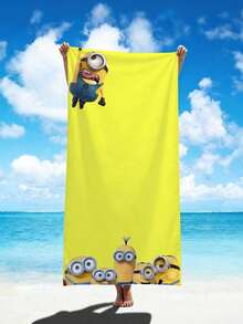 Minions 小黄人主线沙滩巾 - 超细纤维，双面绒面，数码印花 - 速干吸水毛巾 - 沙滩度假浴巾 - 彩色 - 查看 14