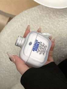 新颖花卉图案保护壳，兼容苹果无线充电盒，防刮防摔。 - 無色 - 查看 1