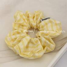 Hair Ties - Plain Yellow Plaid - View 7