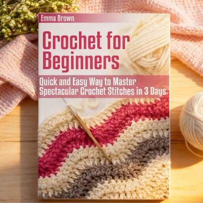 1pc Crochet For Beginners: Quick And Easy Way To Master Spectacular Crochet Stitches In 3 Days.