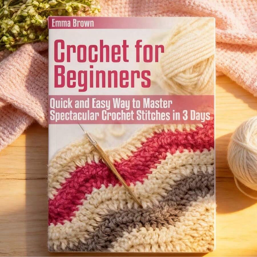 1pc Crochet For Beginners: Quick And Easy Way To Master Spectacular Crochet Stitches In 3 Days. - A - View 1