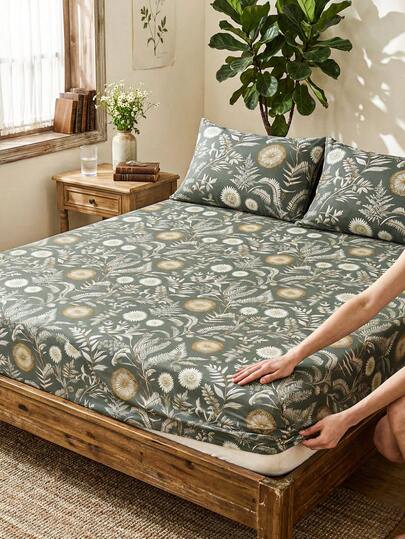 1 adet Çiçek Desenli Nevresim Takımı, Yumuşak ve Rahat Yatak Örtüsü, Çiçek Desenli Yatak Örtüsü, Cilt Dostu, Tüm Mevsimlere Uygun, Toz Geçirmez ve Kaymaz, Tek Kişilik, Çift Kişilik, Kraliçe ve Kral Boy Yataklara Uygun, Makinede Yıkanabilir (Yastık Kılıfı Dahil Değildir), Tatil Hediyesi, İlkbahar/Yaz Dekorasyonu