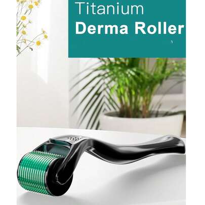 540 Rodillo de microagujas de titanio | Rodillo de microagujas | Rodillo de microagujas para el cabello, el rostro y el cuidado de la piel, apto para minoxidil, microperforación, belleza, productos para el cuidado de la piel, spa, autocuidado, herramientas para el cuidado de la piel, cuidado facial, suministros de belleza, masaje, herramienta de masaje facial, rodillo facial