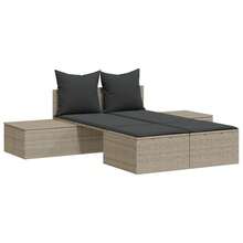 vidaXL Chaise longue de patio et balançoire - A - Voir 10
