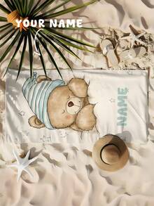 1 chiếc khăn tắm cá nhân hóa họa tiết gấu dễ thương, thích hợp làm khăn tắm biển, khăn trẻ em, khăn hồ bơi, khăn phòng tắm, quà tặng ngày lễ, đồ dùng cần thiết khi đi biển, du lịch ngoài trời, bãi biển, hồ bơi, phòng tắm, hành lý xách tay. - Nhiều màu - Xem 8