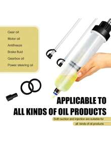 200ml Automotive Engine Oil Transfer Pump With Hose, Manual Oil Drain And Suction Pump - Multicolor - View 6