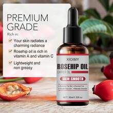 Xioimy 30毫升玫瑰果籽油，天然植物油，适用于按摩、护肤、刮痧、沐浴、面部、身体、指甲、头发、睫毛。 - 數量 - 查看 3