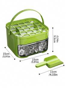 1 khay làm đá viên dễ tháo lắp, khuôn làm đá viên tái sử dụng trong gia đình, khuôn đựng đá viên. - Nhiều màu - Xem 13