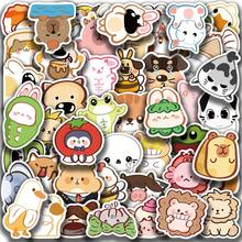50張抽象動物貼紙，創意塗鴉貼紙，辦公用品，手機與電腦貼紙，耐用精緻酷炫，趣味經典彩色卡通設計，禮物裝飾，手機殼裝飾，可重複使用，適用於水壺、滑板、手機等，完美適合學校用品，節日禮物首選 - 50pcs - 查看 10