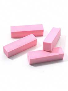 10块指甲锉打磨块，四面指甲抛光块 - 粉色 - 查看 2