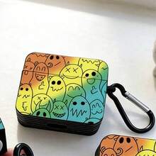 彩虹幽灵保护壳，兼容苹果无线充电盒，防刮擦、防摔 - 黑色 - 查看 12