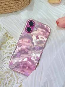 1个高级复古亮棕色渲染缎面图案防震保护手机壳，适用于 17 Pro Max 17 16 15 14 13 12 Pro Max 11 - 彩色 - 查看 2