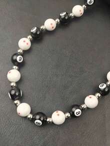 2025 Autumn New Arrivals Multicolour Billiard Ball Chain For Pants Punk Y2K Hip-Hop Men And Women One's Waist Luxury Accessories Halloween Festival Gift Product Numerical Sequence, Randomly Sent - một kích cỡ - Xem 4