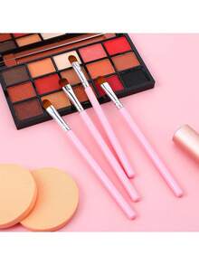 12支扁平遮瑕刷，小号遮瑕刷，眼部扁平化妆刷，用于遮瑕、晕染、定妆、抛光、上妆，多用途 - 彩色 - 查看 8