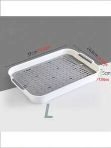 1pc PP Material Double-Layer Square Pet Litter Box, Removable & Washable, Suitable For Rabbits, Guinea Pigs & Other Small Pets, All Season - Multicolor - View 5