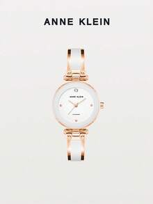 Anne Klein Women's Fashion Minimalist Stainless Steel Quartz Waterproof Watch - White and Rose Gold - View 8