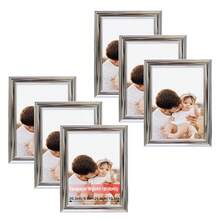 6pcs Classic Fashion Picture Frame Set, Multi-Color Frames, Horizontal & Vertical Display, Fits 3.5x5", 4x6", 5x7", 6x8", 8x10" Photos Or Artwork, Suitable For Personal Portraits, Landscapes, Illustrations, Photo Wall, Growth Records, Family Albums (Photo Paper Randomly Included) - 6Pcs - 查看 20