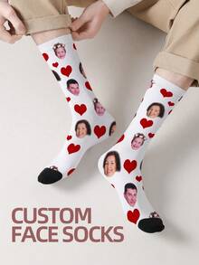 1 Đôi tất in hình mặt theo yêu cầu, tất in ảnh theo yêu cầu, tất in hình tùy chỉnh, tất in hình mặt hài hước cá nhân hóa, tất in hình theo yêu cầu, in bất kỳ khuôn mặt nào lên tất, quà tặng kỷ niệm, quà tặng Valentine, quà tặng sinh nhật, quà tặng đám cưới, quà tặng Ngày của Mẹ, quà tặng Ngày của Cha - Nhiều màu - Xem 4