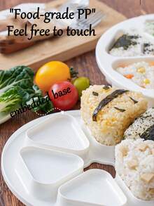 1pc 6 Cavity Triangle Rice Ball Mold,Japanese Rice And Vegetable Roll Making Mold, DIY Triangle Sushi Mold,Plastic Six Hole Rice And Vegetable Roll Mold, Laver Rice Wrapping Tool,Reusable, Suitable For Gifts To Parents,Family, Good Friends,Neighbors - View 6