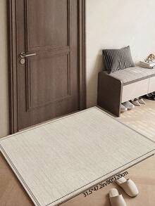 Thảm trải sàn họa tiết sọc tối giản màu mơ, làm từ chất liệu vải nhung mềm mại và thoải mái, dễ vệ sinh, đế chống trơn trượt, thích hợp trang trí phòng khách, phòng ngủ, phòng tắm, nhà bếp, phòng ăn, văn phòng và các dịp lễ hội. - Màu be - Xem 14