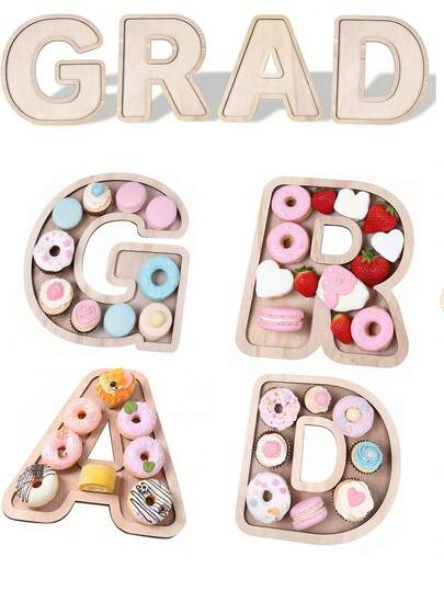 1 Khay gỗ trưng bày bánh ngọt, khay phục vụ hình chữ cái A-Z, giá trưng bày trái cây, trang trí tiệc tốt nghiệp, trang trí tiệc sinh nhật, trang trí trung tâm bàn tiệc, đồ dùng tiệc tốt nghiệp năm 2026, trang trí tiệc mừng em bé sắp chào đời, trang trí tiệc tiết lộ giới tính, trang trí bàn tiệc chúc mừng tốt nghiệp, trang trí tốt nghiệp năm 2026, đồ dùng tiệc sinh nhật lần thứ nhất, trang trí nhà cửa.