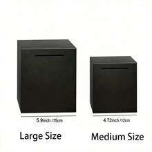 Unbreakable Stainless Steel Adult Piggy Bank, Must Break To Open, Durable Metal Coin Bank For Cash Savings - Black - View 6