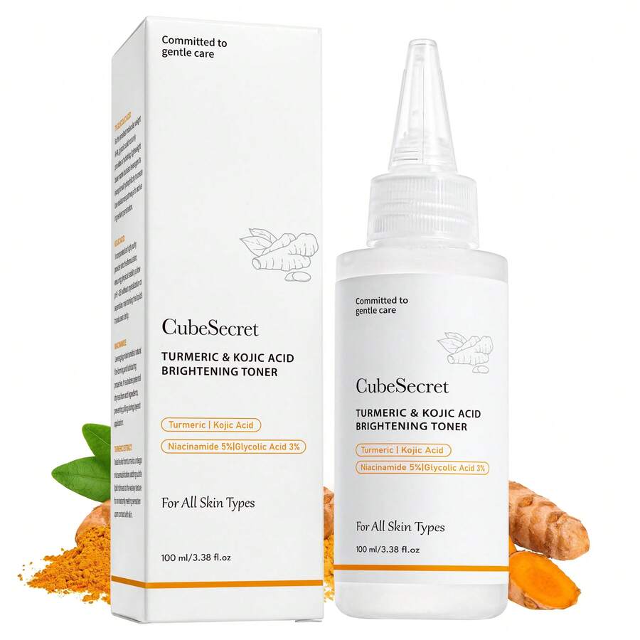 100毫升/3.38液盎司 姜黄油皂苷平衡爽肤水 | 轻盈质地，调节肤色不均和肤质 | 烟酰胺和甘油，打造透明肌肤 - 薑黃 - 查看 1