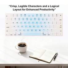1 miếng phủ bàn phím song ngữ Anh & Tây Ban Nha (phiên bản Mỹ) dành cho bàn phím không dây Magic Wireless Keyboard MLA22LL/A (Model: A1644) - Thiết kế màu xanh lam nhạt, ký tự phím rõ nét, bảo vệ toàn diện, vừa khít, kiểu dáng thời trang và thanh lịch. - Xem 5
