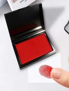 Quick-Drying Ink Pad, Rectangular Red Fast-Drying Ink Pad, Fingerprint Box, Financial Office Stamp Pad, Bank Blue/Black Ink Pad - Quick-drying Ink Pad - View 5