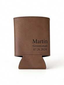 Conjunto de bebidas personalizadas para bodas, diseñado para bodas modernas o fiestas de compromiso. El conjunto incluye un soporte personalizado para latas con logotipo, calentador de bebidas y enfriador de cerveza, cada artículo admite una personalización profunda con los nombres de la pareja o fechas especiales. - Multicolor - Ver 9