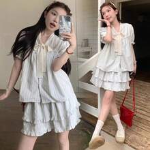 Women Suit Sets - Striped Suit - View 5